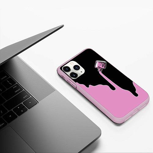 Чехол iPhone 11 Pro матовый Nails / 3D-Розовый – фото 3