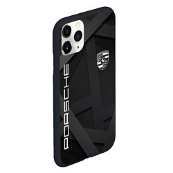 Чехол iPhone 11 Pro матовый PORSCHE, цвет: 3D-черный — фото 2