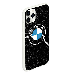 Чехол iPhone 11 Pro матовый BMW, цвет: 3D-белый — фото 2