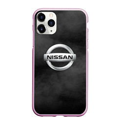 Чехол iPhone 11 Pro матовый NISSAN, цвет: 3D-розовый