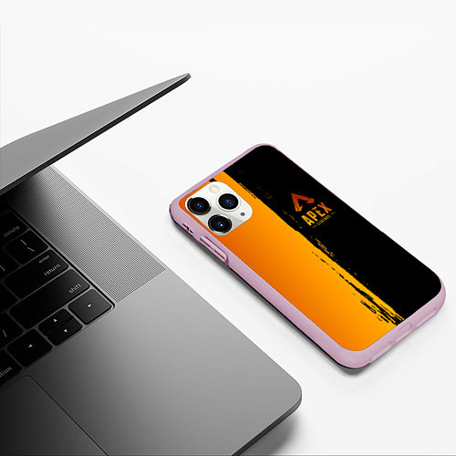 Чехол iPhone 11 Pro матовый Apex Legends / 3D-Розовый – фото 3