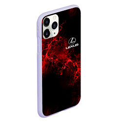 Чехол iPhone 11 Pro матовый LEXUS, цвет: 3D-светло-сиреневый — фото 2