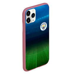 Чехол iPhone 11 Pro матовый MANCHESTER CITY, цвет: 3D-малиновый — фото 2