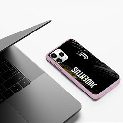 Чехол iPhone 11 Pro матовый JUVENTUS, цвет: 3D-розовый — фото 2