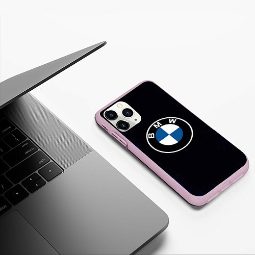 Чехол iPhone 11 Pro матовый BMW / 3D-Розовый – фото 3
