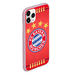 Чехол iPhone 11 Pro матовый BAYERN MUNCHEN, цвет: 3D-розовый — фото 2