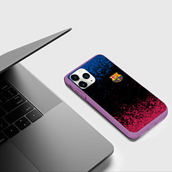 Чехол iPhone 11 Pro матовый BARSELONA, цвет: 3D-фиолетовый — фото 2