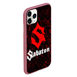 Чехол iPhone 11 Pro матовый Sabaton, цвет: 3D-малиновый — фото 2