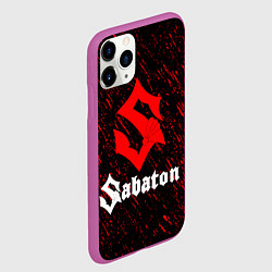 Чехол iPhone 11 Pro матовый Sabaton, цвет: 3D-фиолетовый — фото 2