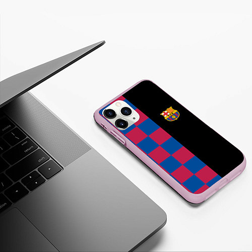 Чехол iPhone 11 Pro матовый BARSELONA / 3D-Розовый – фото 3