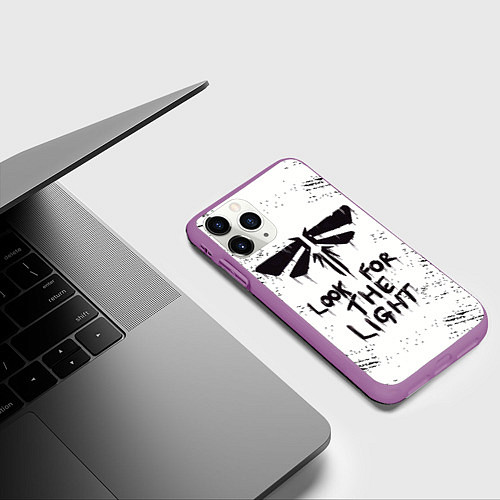 Чехол iPhone 11 Pro матовый THE LAST OF US / 3D-Фиолетовый – фото 3