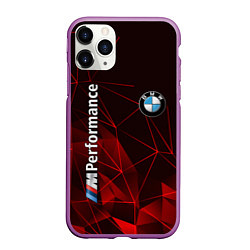 Чехол iPhone 11 Pro матовый BMW, цвет: 3D-фиолетовый