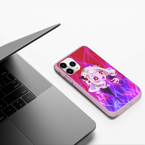 Чехол iPhone 11 Pro матовый АНИМЕ / 3D-Розовый – фото 3