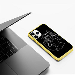 Чехол iPhone 11 Pro матовый ЛЮБЛЮ КНИГИ, цвет: 3D-желтый — фото 2