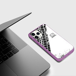 Чехол iPhone 11 Pro матовый HONDA, цвет: 3D-фиолетовый — фото 2