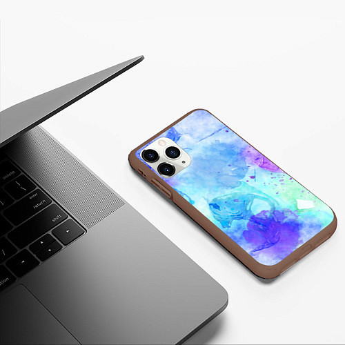 Чехол iPhone 11 Pro матовый PASTEL / 3D-Коричневый – фото 3