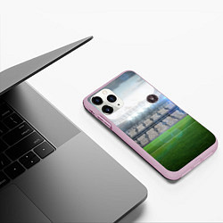 Чехол iPhone 11 Pro матовый FC INTER MIAMI, цвет: 3D-розовый — фото 2