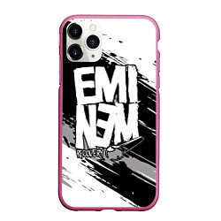 Чехол iPhone 11 Pro матовый Eminem, цвет: 3D-малиновый