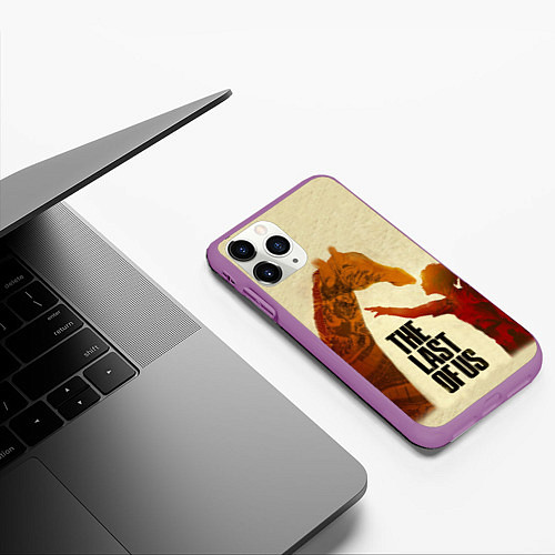 Чехол iPhone 11 Pro матовый The Last of Us 2 / 3D-Фиолетовый – фото 3