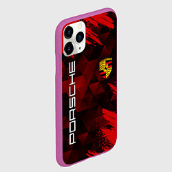 Чехол iPhone 11 Pro матовый PORSCHE, цвет: 3D-фиолетовый — фото 2