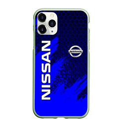 Чехол iPhone 11 Pro матовый NISSAN, цвет: 3D-салатовый