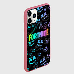 Чехол iPhone 11 Pro матовый FORTNITE MARSHMELLO, цвет: 3D-малиновый — фото 2