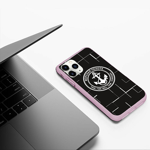 Чехол iPhone 11 Pro матовый Вмф / 3D-Розовый – фото 3
