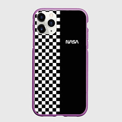 Чехол iPhone 11 Pro матовый NASA, цвет: 3D-фиолетовый