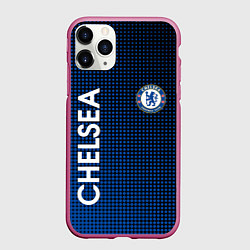 Чехол iPhone 11 Pro матовый CHELSEA, цвет: 3D-малиновый