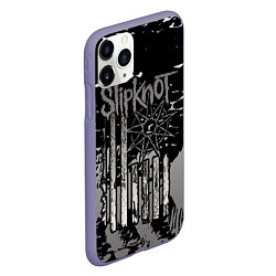 Чехол iPhone 11 Pro матовый Slipknot, цвет: 3D-серый — фото 2