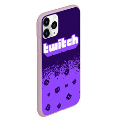 Чехол iPhone 11 Pro матовый TWITCH ТВИЧ, цвет: 3D-розовый — фото 2