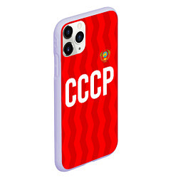 Чехол iPhone 11 Pro матовый Форма сборной СССР, цвет: 3D-светло-сиреневый — фото 2