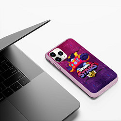 Чехол iPhone 11 Pro матовый Surge Brawl Stars, цвет: 3D-розовый — фото 2