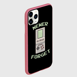 Чехол iPhone 11 Pro матовый Никогда не забуду, цвет: 3D-малиновый — фото 2