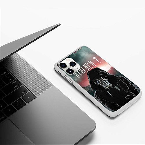 Чехол iPhone 11 Pro матовый Stalker 2 Зона / 3D-Белый – фото 3