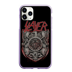 Чехол iPhone 11 Pro матовый Slayer, цвет: 3D-светло-сиреневый