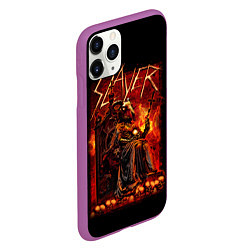 Чехол iPhone 11 Pro матовый Slayer, цвет: 3D-фиолетовый — фото 2