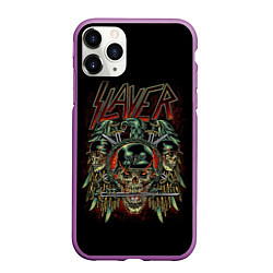 Чехол iPhone 11 Pro матовый Slayer, цвет: 3D-фиолетовый