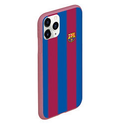 Чехол iPhone 11 Pro матовый FC Barcelona 2021, цвет: 3D-малиновый — фото 2