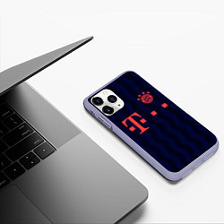 Чехол iPhone 11 Pro матовый FC Bayern Munchen, цвет: 3D-светло-сиреневый — фото 2