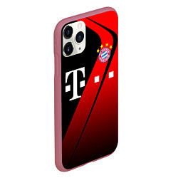 Чехол iPhone 11 Pro матовый FC Bayern Munchen Форма, цвет: 3D-малиновый — фото 2