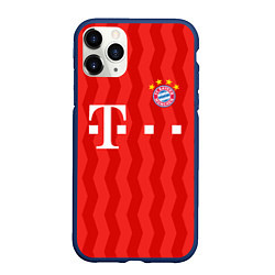 Чехол iPhone 11 Pro матовый FC Bayern Munchen униформа, цвет: 3D-тёмно-синий