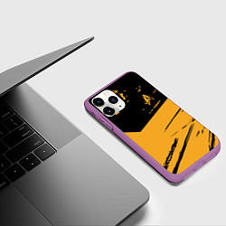 Чехол iPhone 11 Pro матовый Star Trek, цвет: 3D-фиолетовый — фото 2