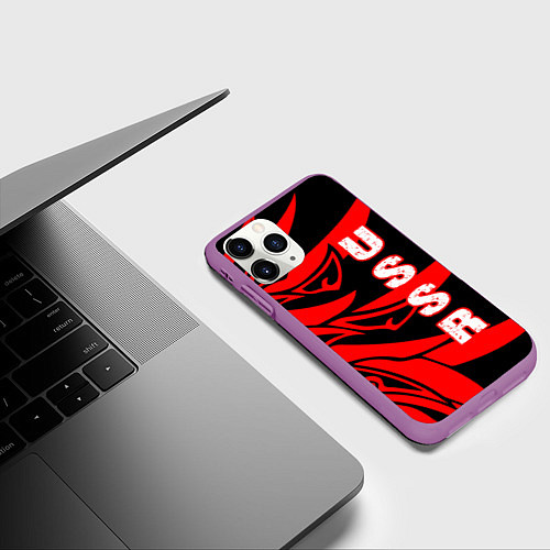Чехол iPhone 11 Pro матовый USSR / 3D-Фиолетовый – фото 3