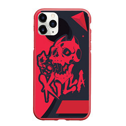 Чехол iPhone 11 Pro матовый KILLA, цвет: 3D-красный