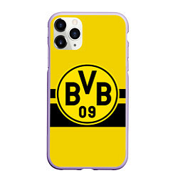 Чехол iPhone 11 Pro матовый BORUSSIA DORTMUND, цвет: 3D-светло-сиреневый