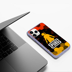 Чехол iPhone 11 Pro матовый PUBG ПАБГ, цвет: 3D-светло-сиреневый — фото 2