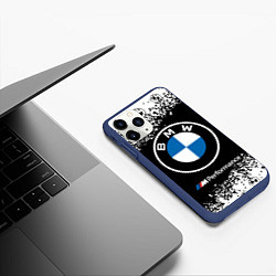 Чехол iPhone 11 Pro матовый BMW БМВ, цвет: 3D-тёмно-синий — фото 2