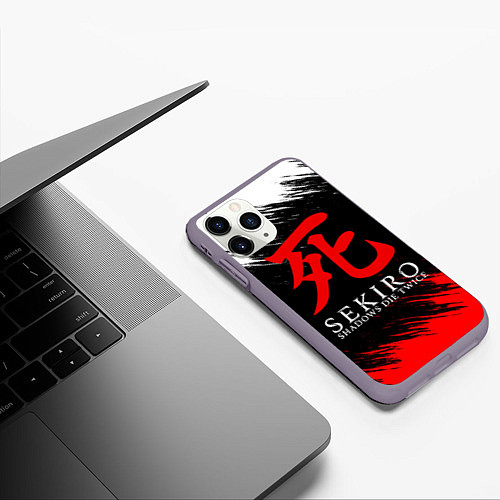 Чехол iPhone 11 Pro матовый Sekiro: Shadows Die Twice 12 / 3D-Серый – фото 3