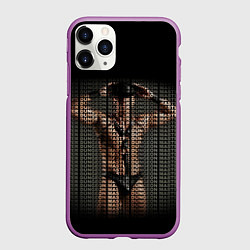 Чехол iPhone 11 Pro матовый Dungen Master color, цвет: 3D-фиолетовый